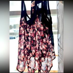 Women’s Xhilaration Sheer Floral Top